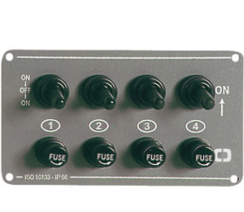 Osculati - 4-switch panel horizontal