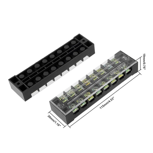 Stainless Steel Marine Terminal Block – 600V 25A
