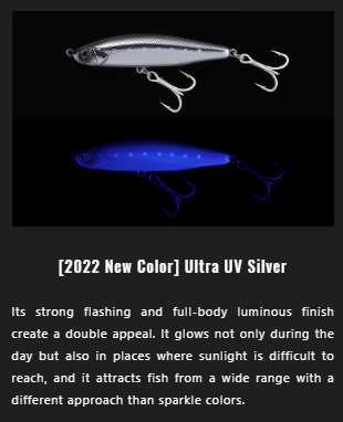 Jackall Big Backer Falltrick 84 Cho UV Silver Lure