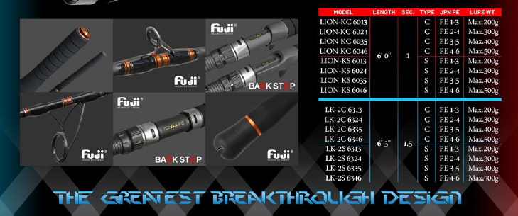 Xzoga Lionking PE4-6 (fuji) Lion-ks 6046 Jigging Rod
