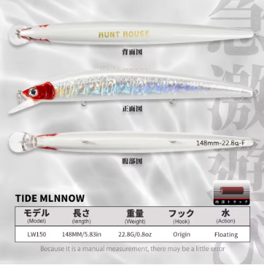 Hunthouse LW 150 148mm 22g Fishing Lure