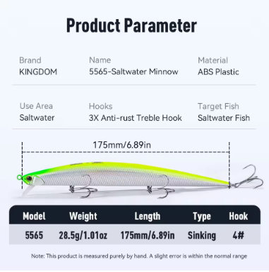 Kingdom 5565 Slim Minnow 175mm