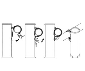 Osculati Pulpit Rod Holder – AISI 316 Stainless Steel
