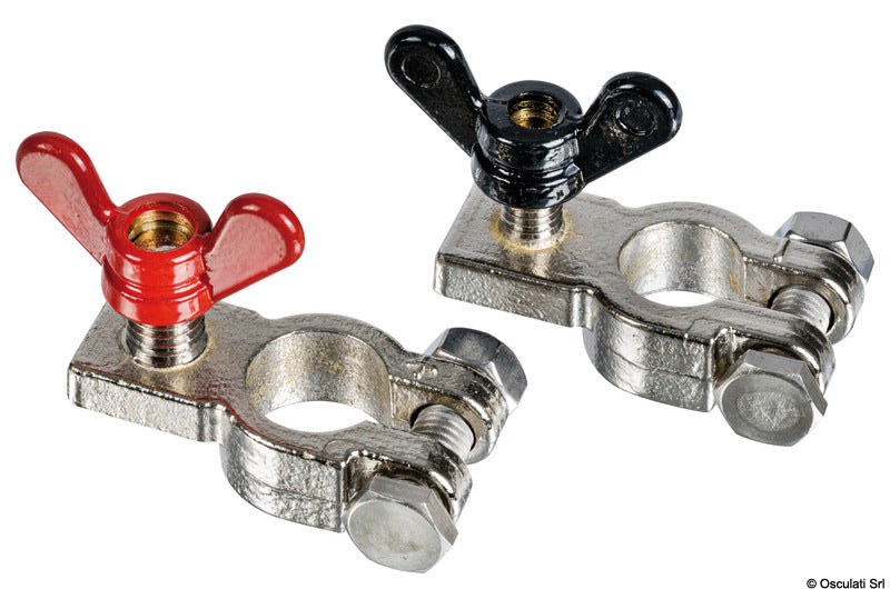 Osculati Pair Of Bronze Battery Clips