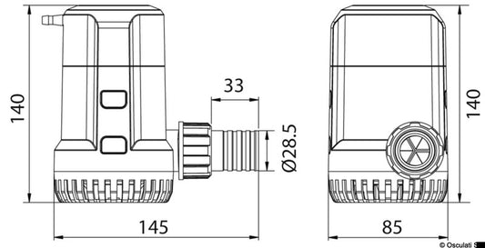 Osculati Europump Next Generation Bilge Pump G2000 12V