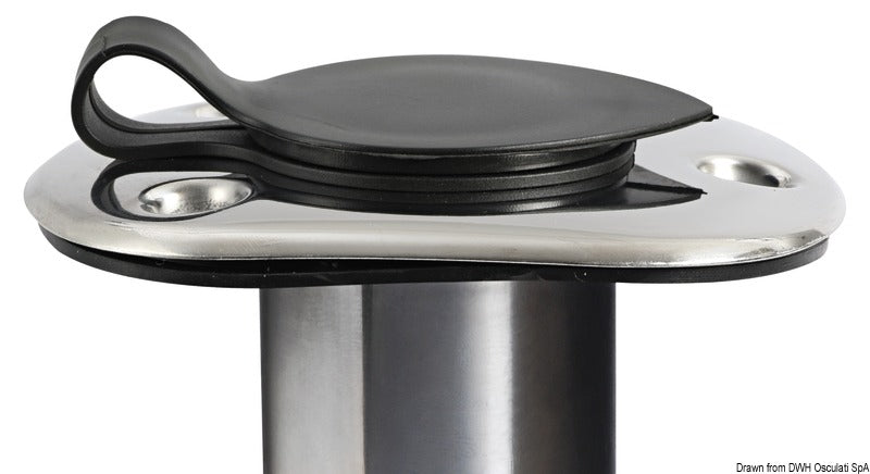 Osculati Flush-mount SS Rod Holder 42 MM 90°