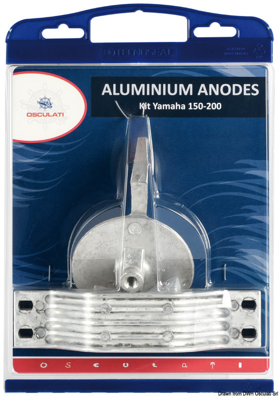 Osculati Anode kit for Yamaha outboards 150/200 Zinc