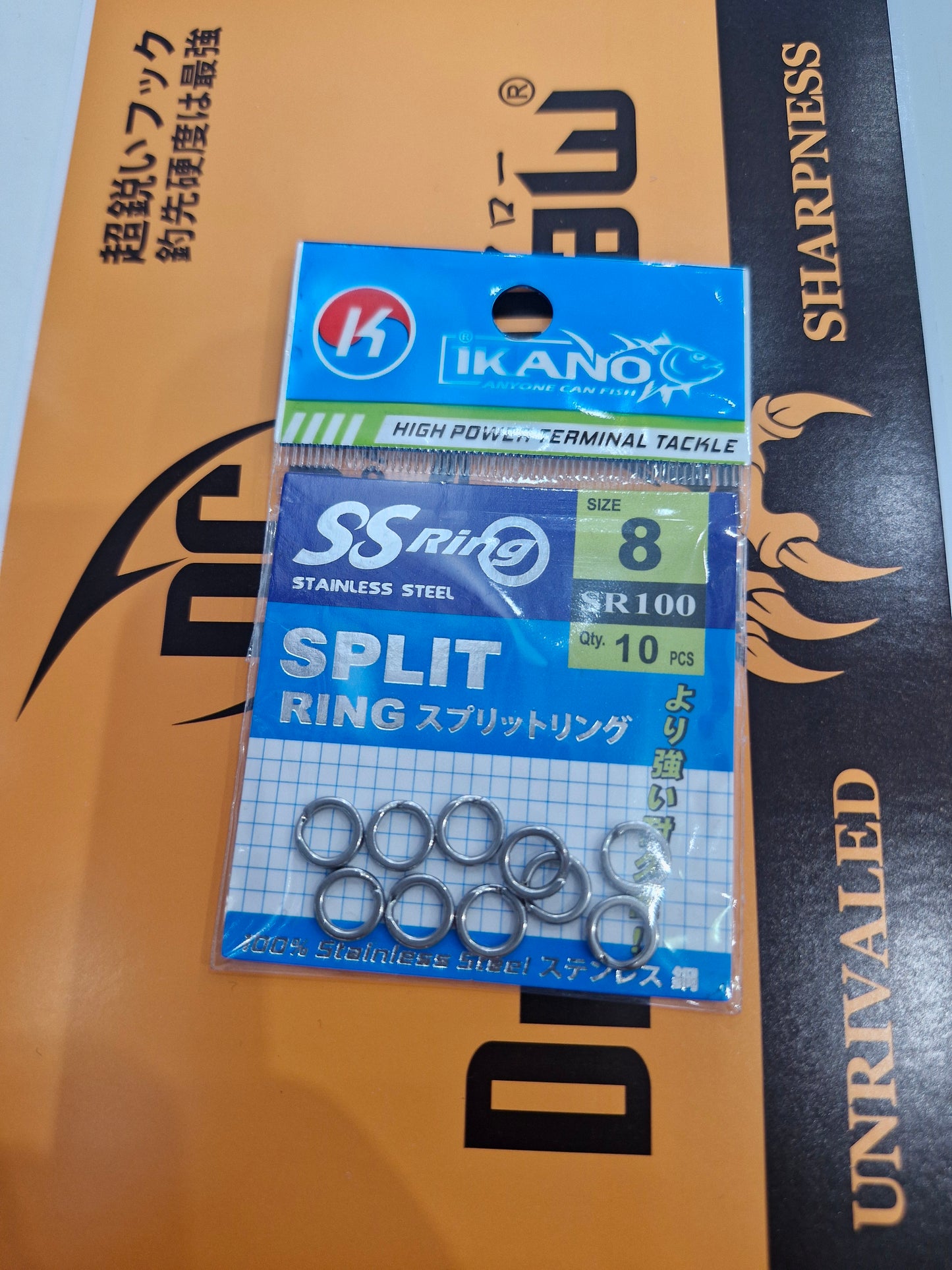 Ikano S.steel Split Ring (10 Pack) Ss-sr 100 8