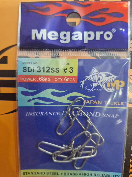 Megapro I-Diamond Snap Swivel 6S | SDI 312SS Size 3