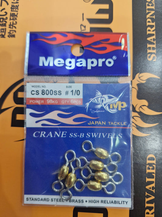 Megapro Crane Swivel SS-B 6S | CS 800SS Size 1/0
