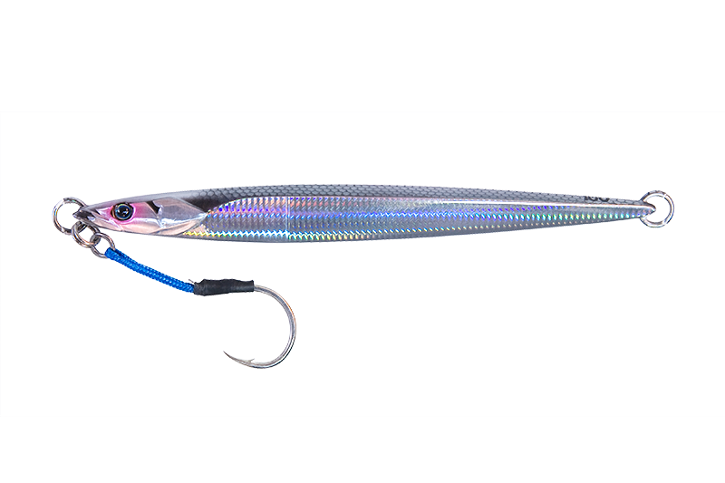 Jackall Bambluz Jig SEMILONG120g Slim Border Silver Lure