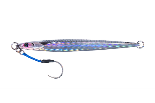 Jackall Bambluz Jig SEMILONG120g Slim Border Silver Lure