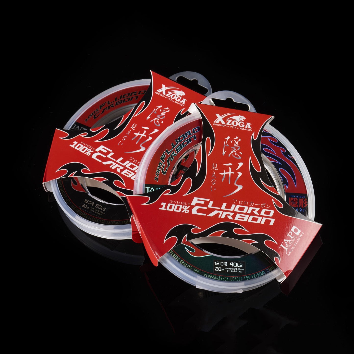 Xzoga 100% Fluorocarbon Leader Line 20LB 0.41mm (20m)