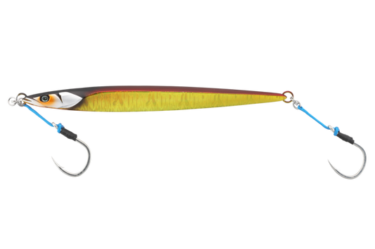 Jackall Bambluz Jig SEMILONG320g Tuna Special Red & Gold Magma Wave HL