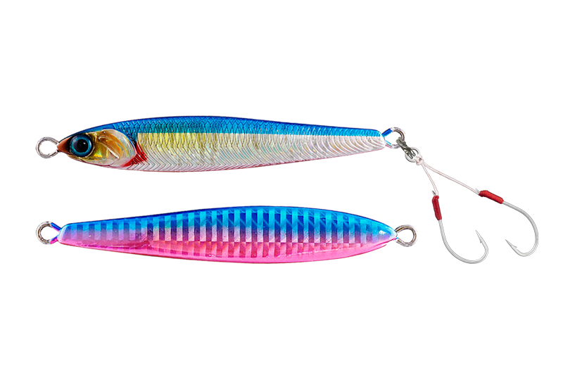 Jackall Seabass Anchovy Metal 100g | Blue & Pink