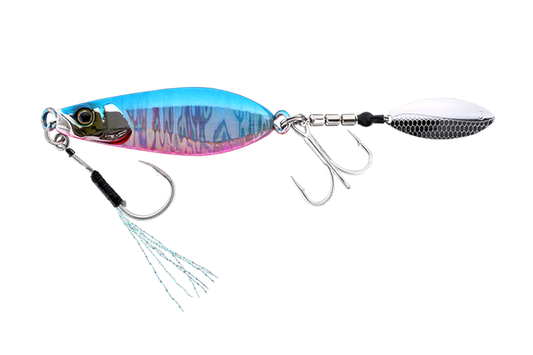 Jackall Big Backer E-blade W 30g - Blue & Pink Lure