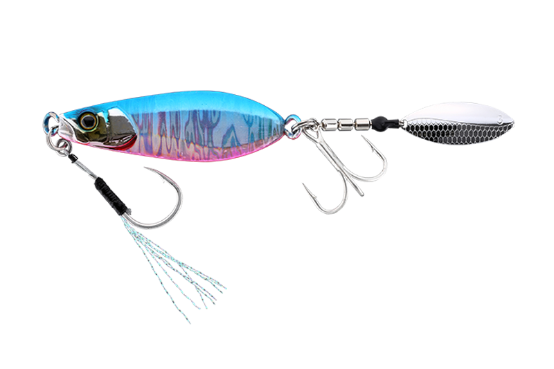 Jackall Big Backer E-blade W 60g - Blue & Pink Lure