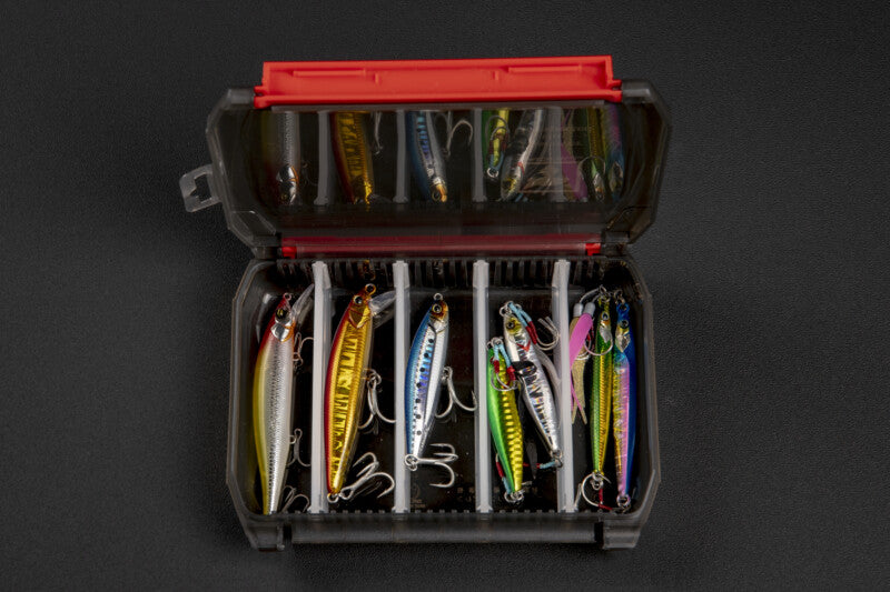 Jackall 1510D Double Open Tackle Box S Clear Black (Smoke)