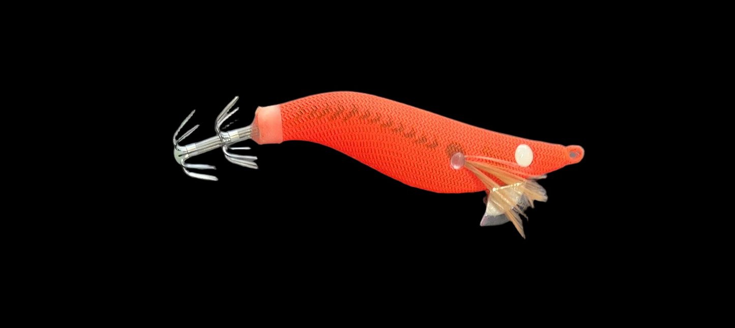 Megapro SJ-Slim 2.2 UV – Slim Egi Squid Jig | Orange, Purple Tiger, Redhead, Red/Yellow
