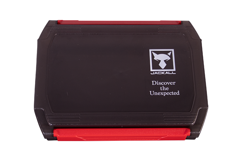 Jackall 1500D Double Open Tackle Box S Black (Smoke)