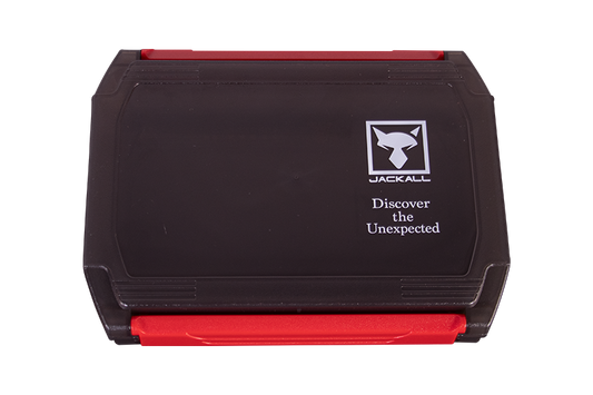 Jackall 1500D Double Open Tackle Box S Black (Smoke)