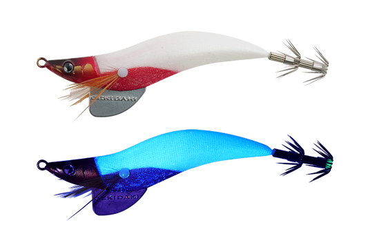 Jackall Gekidaki Dropper NO.2.5 Red Head Blue Glow