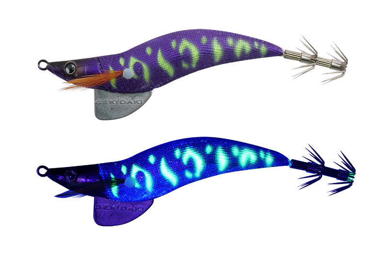 Jackall Gekidaki Dropper NO.2.5 Clear Purple Zebra