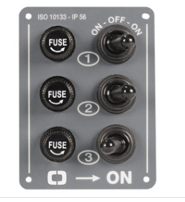 Osculati - 3-switch electric control panel