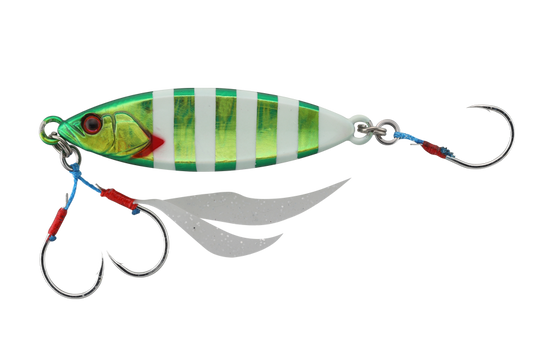 Jackall Flag Trap Leaf 80g - Grikin Glow Stripe Magma Wave HL