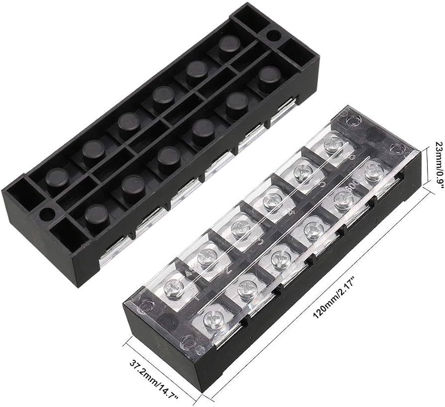 Stainless Steel Marine Terminal Block – 600V 25A