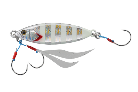 Jackall Flag Trap Leaf 80g - Glow Stripe Border HL