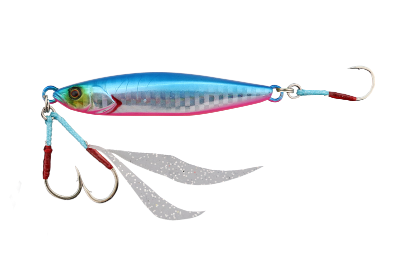 Jackall Flag Trap 40g - Blue Pink Border HL Lure