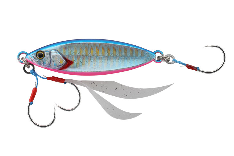 Jackall Flag Trap Leaf 60g - Blue Pink Border HL