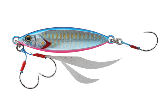 Jackall Flag Trap Leaf 80g - Blue Pink Border HL