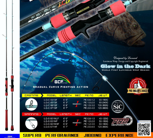 Lemax Luminous Ilunga-S 661MHF Fishing Rod