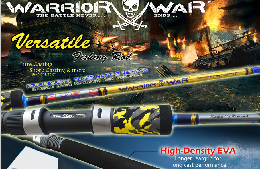 Lemax Warrior War WWS 100MHS 25-150g Spinning Rod