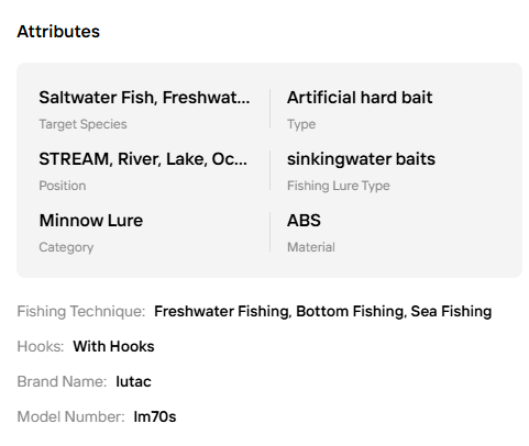 Lutac 70mm 8.9g Minnow Lure