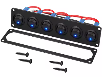 Marine Switch Control Panel – 6 Switches