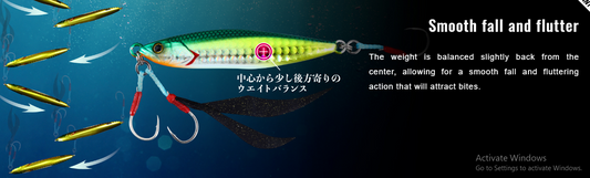 Jackall Flag Trap 40g Glow Stripe Border HL