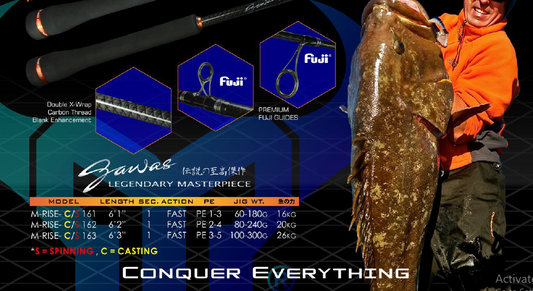 Gawas GW Rod Fuji Matador (PE1-3) M-rise S 161