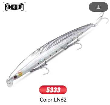 Kingdom Minnow 5333 Floating & Sinking Fishing Lure