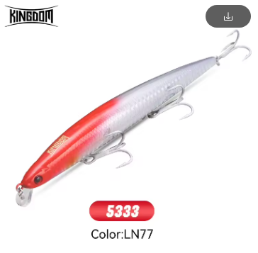 Kingdom Minnow 5333 Floating & Sinking Fishing Lure