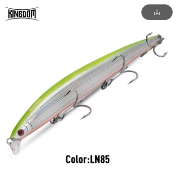 Kingdom Minnow 5333 Floating & Sinking Fishing Lure