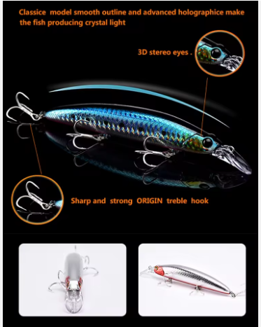 Lutac 110mm 21g Floating Minnow Lure