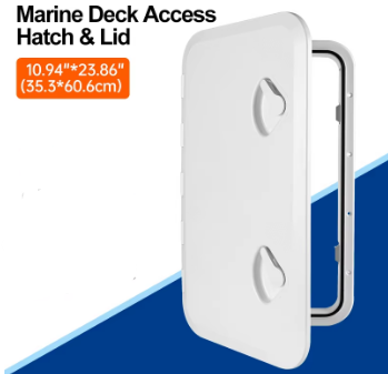 Marine Deck Access Hatch & Lid – White
