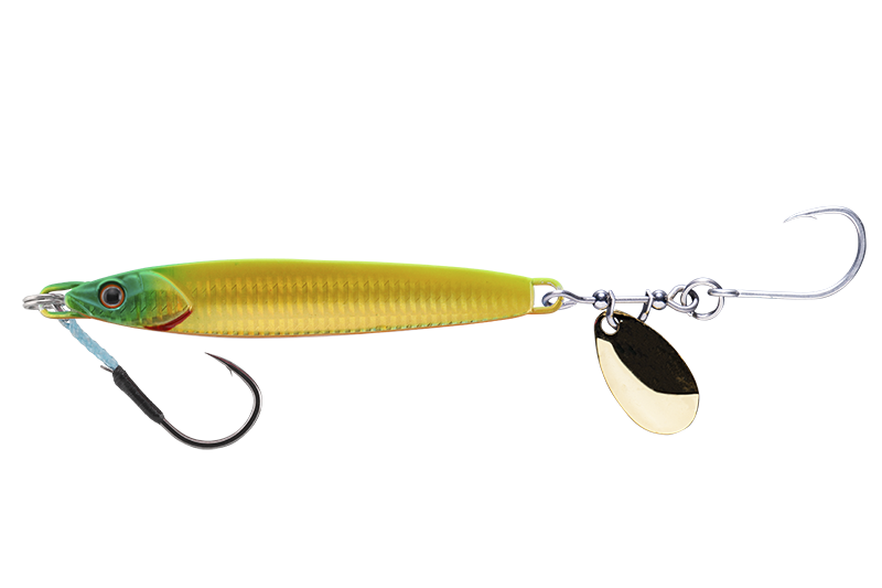 Jackall Big Backer Rushblade 20g - Surf Chartreuse Gold Lure