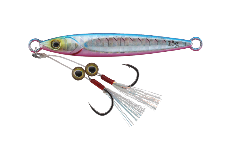Jackall Big Backer Fit Jig 15g - Blue Pink Border HL Lure