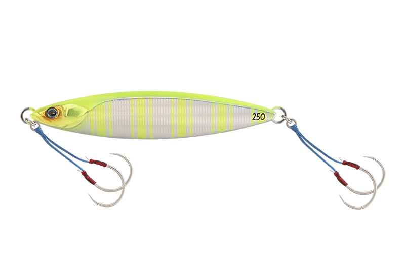 Jackall Bambluz Jig SLOW100g Chartreuse Back Stripe