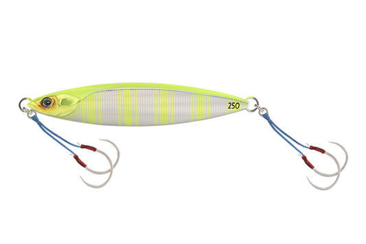 Jackall Bambluz Jig SLOW100g Chartreuse Back Stripe