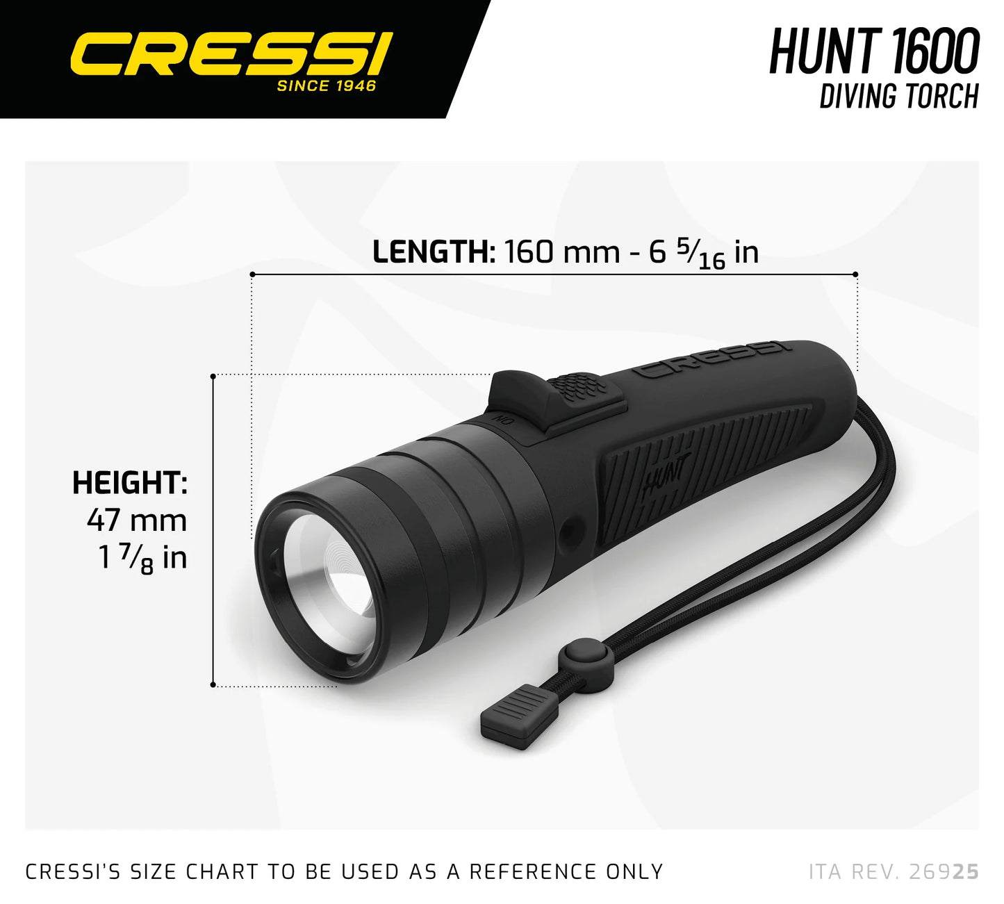 Cressi Hunt Spearfishing Torch 1600 Lumens